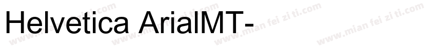 Helvetica ArialMT字体转换